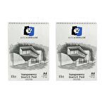 Alex Schoeller Eskiz Blok A4 50/55 Gr Spiralli 30 Lu Alx-864 2'li