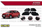 Hyundai i20 Havuzlu 3D Paspas Niken Siyah 2015-Sonrası