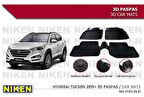 Hyundai Tucson Havuzlu 3D Paspas Niken Siyah 2015 Sonrası