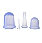 Şeffaf Silikon Masaj Kupası 4'lü set