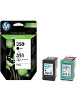 HP 350 Siyah + 351 Renkli 2'li Set Kartuş