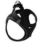 Leon Pet Air Mesh Siyah Göğüs Tasması XLarge