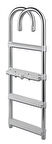 TEKNE MERDİVENİ ALÜMİNYUM 4 BASAMAK KATLANIR PASLANMAZ 105cm
