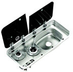 NAVY LOAD Tek Cam Kaplı İki Ocaklı ve Sağ Evye 25000