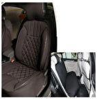Space Elegance 5'li Koltuk Kılıfı Set Minder Siyah - Klmny548 Universal