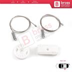 Audi A4 S4 B6 B7 2002-2009 2-Kapı CC Cabrio 8H0839397 İçin Elektrikli Arka Sol Cam Kriko Tamir Seti