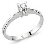 0.10 Ct Tektaş Pırlanta Yüzük RM101