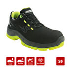 Combo-X 100 Siyah Süet Kaplama Kompozit Burunlu Suya Dayanıklı İş Ayakkabısı S3 42 Numara