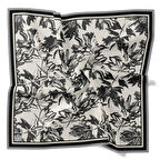 Levidor Tivil İpek Eşarp 4091 - 9 Siyah Karışık Desen