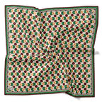 Levidor Tivil İpek Eşarp 4094 - 12 Yeşil Karışık Desen