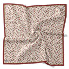 Levidor Tivil İpek Eşarp 4110 - 10 Kırmızı Karışık Desen