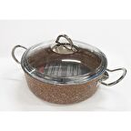 Remetta Granit Silver 26 Tekli Karnıyarık Tencere-Kahverengi