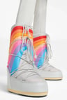 Moon Boot Mb Icon Rainbow Gray Snowboot Gökkuşağı Renkli Kadın Uzun Bot Gri
