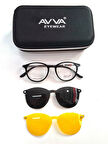 AVVA 9363 C1 POLARİZE&ANTİFAR KLİPSLİ UNİSEX GÜNEŞ GÖZLÜĞÜ