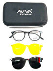 AVVA 9363 C2 POLARİZE&ANTİFAR KLİPSLİ UNİSEX GÜNEŞ GÖZLÜĞÜ