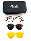 AVVA 9365 C9 POLARİZE&ANTİFAR KLİPSLİ UNİSEX GÜNEŞ GÖZLÜĞÜ