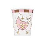 BABY JOY PEMBE KARTON BARDAK 8'Lİ