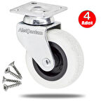 Aletçantam 50mm Bilyalı Mobilya Tekeri Masa Sehpa Dolap Tekerlek -4 Adet