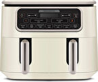 Karaca Air Pro Cook Duo Köz Xxxl 4+4 Litre Airfryer İconic Beige 8 Kişilik