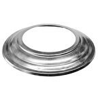 Yuvarlak Galvanizli Gri Soba Boru Aynası Çemberi Halkası Kapağı 13*23cm