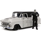 Frankenstein 1957 Chevy Suburban Die-Cast Araba 1:24 Ölçek, 7cm Figürlü