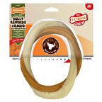 Nylabone Ec Bully Stick Flav Ring M  Biftek Aromalı Köpek Çiğneme Ürünü (16 cm)