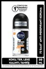 Nivea MEN Erkek Roll-on Deodorant Black&White Invisible GüçlüEtki 50ml, 72 Saat Anti-perspirant Ter Koruma