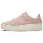 Nike Air Force 1 Sage Low Leather Womens Sneaker Pink Hakiki Deri Kadın Günlük Spor Ayakkabı Pembe