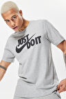 Nike Tshirt M Nsw Tee Just Do It Swoosh Erkek Günlük Tişört Gri