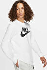 Nike Sportswear Men's Long-Sleeve T-Shirt Erkek Sweatshirt Beyaz
