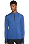 Nike Terma Fit Running Dri Fit Repel Element Half Zip Blue Erkek Yarım Fermuar Termal Spor Koşu Sweatshirt Mavi Melanj