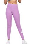 Nike Sportswear Leg-A-See Swoosh, Pamuklu Mor Swoosh Tayt