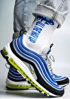 Nike Air Max 97 Reflector Leather Sneaker Hakiki Deri Reflektörlü Günlük Spor Ayakkabı Mavi