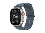 APPLE Watch Ultra 3 GPS + Cellular 49mm Natural Titanium Case with Anchor Blue Ocean Band    MEWH4TU/A