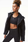Nike Jordan Flight Oversize Women's Puffer Jacket Kadın Oversize Şişme Mont Siyah