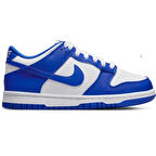 Nike Dunk Low GS Leather Unisex Sneaker Hakiki Deri Beyaz Mavi Günlük Spor Ayakkabı