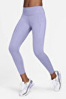 Nike Trainng Go Dri Fit İnfinaLock 7/8 Leggings 6 Cepli Toparlayıcı Reflektörlü Antrenman Taytı Mor