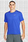 Nike Running Dri Fit Rise 365 Mens Short Sleeve Shirt Blue Erkek Koşu Tişört Mavi
