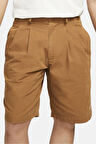 Nike Sportswear Life Pleated Chino Kanvas Erkek Şort Kahverengi
