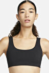 Nike Dri Fit Alate All U Light-Support Sports Bra Hafif Destekli Hafif Astarlı U Yakalı Kadın Spor Sütyeni Siyah