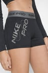 Nike Pro Mid Rise Graphic Short 3" Womens Shorts Kadın Tayt Şort Siyah