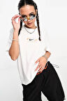 Nike Sportswear Loose Fit Tee Bfoosh Kadın Pamuklu Bol Kesim Tişört Beyaz