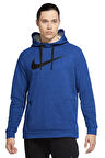 Nike Dri Fit Therma Hoodie Kapüşonlu Unısex Termal Sweatshirt Mavi