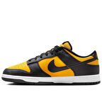 Nike Dunk Low Leather Mens Sneaker Hakiki Deri Sarı Siyah Günlük Spor Ayakkabı