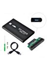 2.5 Hdd Kutusu Usb 3.0 Hardisk Kutusu Metal Gövde Harici Kutu - Siyah