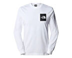 The North Face M L/S Fıne Tee Erkek Outdoor Tişörtü NF0A8A6PFN41 Beyaz