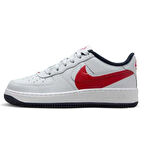 Nike Air Force 1 LV8 4 AF1 Unisex Leather Sneaker Hakiki Deri Günlük Spor Ayakkabı Gri