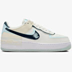 Nike Air Force 1 Shadow Sneaker Unisex Hakiki Deri Günlük Spor Ayakkabı Krem Yeşil