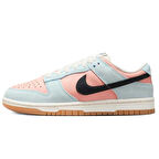 Nike Dunk Low Leather Unisex Sneaker Hakiki Deri Mavi Pembe Spor Ayakkabı