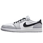 Nike Air Jordan 1 Retro Low OG Leather Unisex Sneaker Hakiki Deri Unisex Günlük Spor Ayakkabı Beyaz Gri